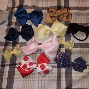 Colorful Kids Hair Bow Set